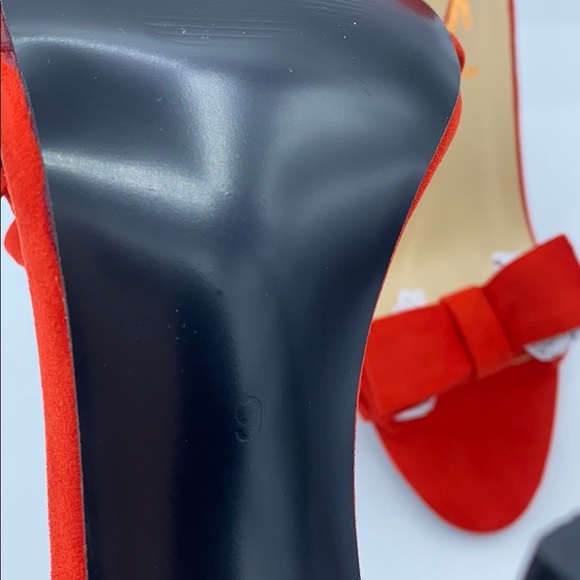 FSJ Women Front Bowknots Open Toe Thin High Heels - Picture 12 of 12